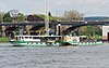 Paddle steamer on the Elbe