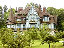 A typical villa of Normandy in the seaside town of Deauville. Deauville 2008 PD 04.JPG