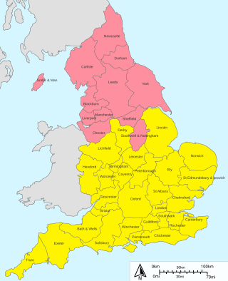 <span class="mw-page-title-main">Historical development of Church of England dioceses</span>