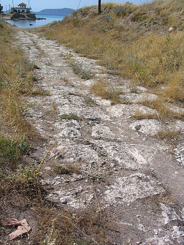 Paved section of the Diolkos