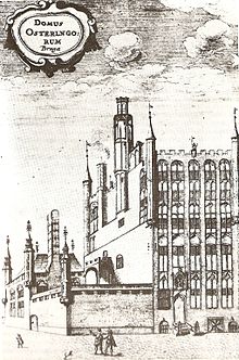 The Oosterlingenhuis in the 17th century. DomusOsterlingorum.jpg