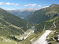 Der Talschluss des Dorfertals; am Horizont die Lienzer Dolomiten