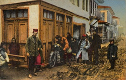 Улица в Дойран в началото на XX век.