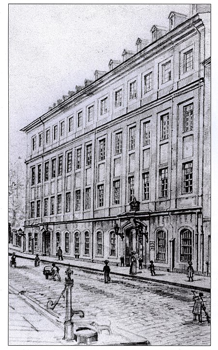 Dresden, Palais Loß, Kreuzstraße Nr. 10, vor dem Abbruch 1905
