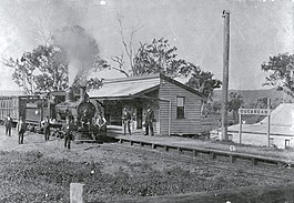 railway station and train