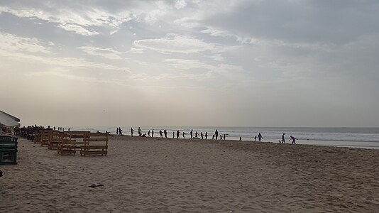 Early morning in Ghana at Labadi Beach Accra Photographer : User:Mr Khal