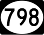 Puerto Rico Tertiary Highway 798 marker