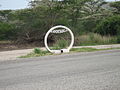 Equator monument at QENP, Uganda