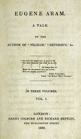 <i>Eugene Aram</i> (novel) 1832 novel