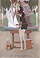 Геза Фараго, The Symbolist, 1908, сатирическое изображение в стиле модерн.