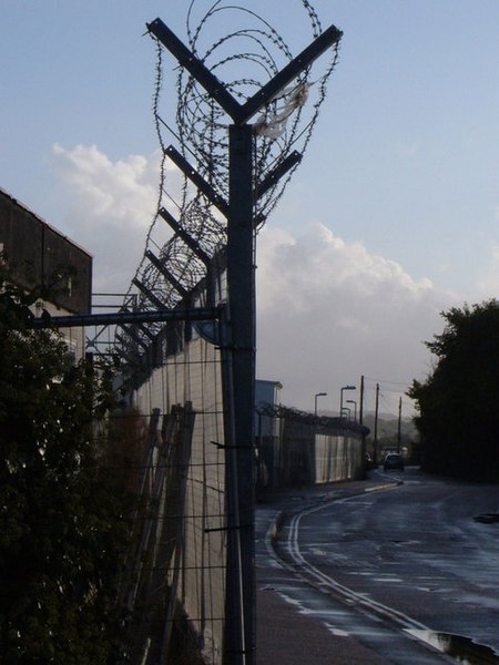 File:Fence alongside Exeter Airport - geograph.org.uk - 264698.jpg