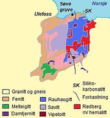 Telemark jeolojik haritası.