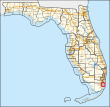 Description de l'image Florida's 27th congressional district (since 2023).svg.