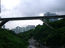 The spiral loop of New Clear Water Bay Road in August 2006 Flyover of New Clear Water Bay Road.JPG