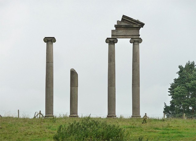 Forner monumental portico standing as a Hodnet landmark