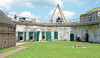 Fort James Jackson in Chatham county, Georgia, US is a National Landmark and on the National Register of Historic Places{{NRHP}70000200}}