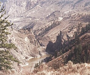 Blick in den Fraser Canyon nahe Fountain (British Columbia)