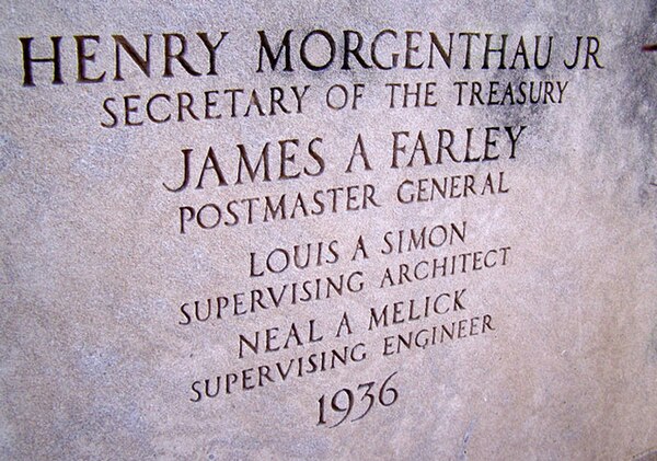 Franklin, IN Post Office Cornerstone