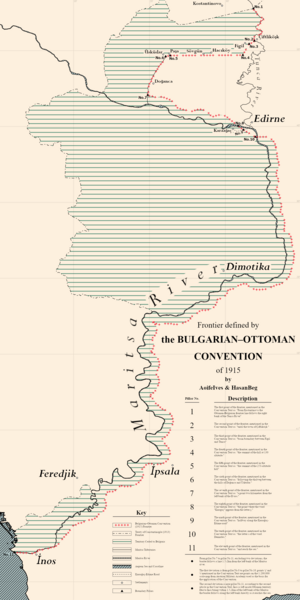 File:Frontier defined by the Bulgarian–Ottoman Convention of 1915.png