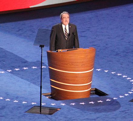 G. K. Butterfield speaking at the convention