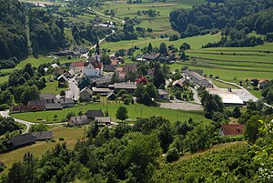 Moravška Gora'dan Gabrovka'nın görünümü