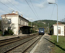 Gonfaron'daki tren istasyonu