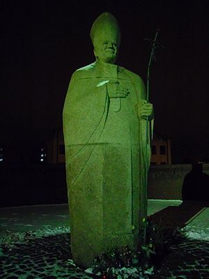 Gdańsk Zaspa – pomnik Jan Paweł II.JPG