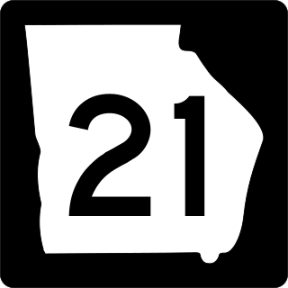 <span class="mw-page-title-main">Georgia State Route 21</span> State highway in east-central Georgia