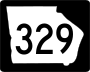 State Route 329 marker