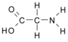 Chemical structure of Glycine