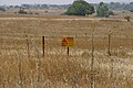 Mine field in the Golan Heights