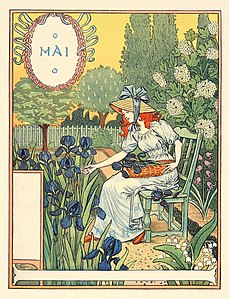 Illustration by Eugène Grasset for La Belle Gardeniere (1993)