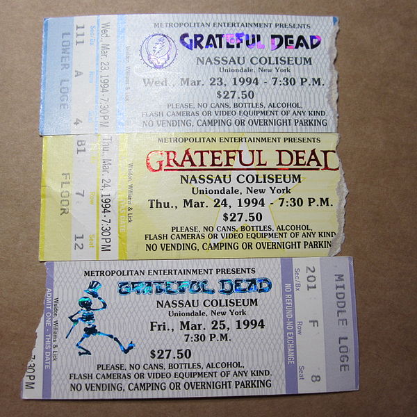 File:Grateful Dead tickets for Nassau Coliseum run, Spring 1994.jpg