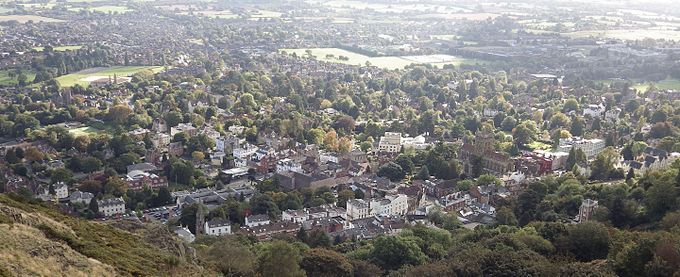 The spa town of Great Malvern was laid out and developed largely during the 19th century