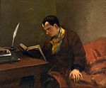 『シャルル・ボードレールの肖像』(1848-1849) ファーブル美術館