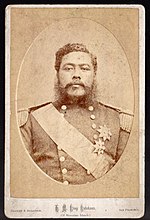 Thumbnail for File:H. M. King Kalakaua of the Hawaiian Islands, photograph by Bradley &amp; Rulofson.jpg