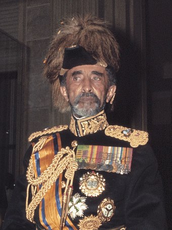 Haile Selassie, Emperor of Ethiopia from 1930 to 1974.