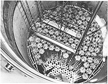 Partial Assembly of Moderator Elements in the Core Tank Hallam nuclear power facility core.jpg