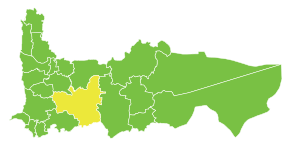 Poziția localității Subdistrictul Hama