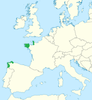 Distribución do H. fœtidum (L.) Moench en Europa.