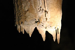 Resilience of nature, slow growth speed of stalactites