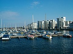 The northern harbour for yachts in Helsingborg