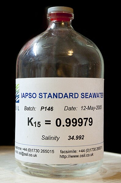 International Association for the Physical Sciences of the Oceans (IAPSO) standard seawater.