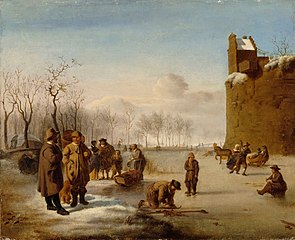 Winter scene after Adriaen van de Velde