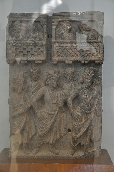 Relief depicting early form of Jharokha windows, 1st century CE