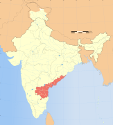 Location of Andhra Pradesh