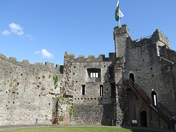 Interior of the keep