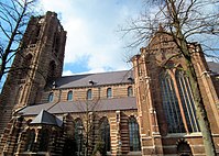 Petruskerk Oirschot, Noord-Brabant, NL: Backsteingotik mit dekorativen Specklagen aus Stein