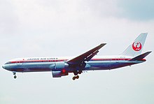 A 767-300 of its launch customer, Japan Airlines