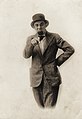 Kammerer impersonates American comedian, Ford Sterling. 1915.
